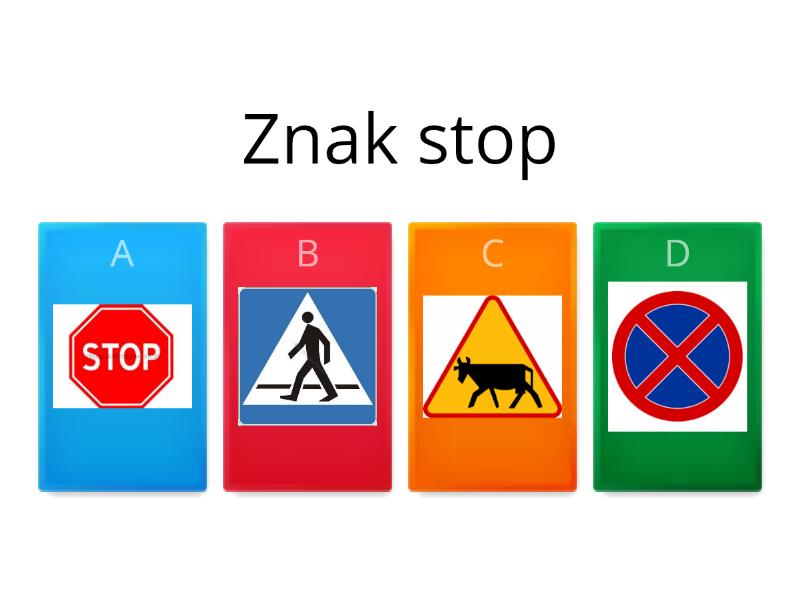 Znaki drogowe 4 klasa - Test Test Znakow Drogowych Klasa 4