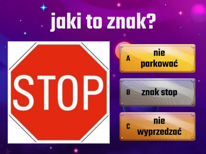 znaki drogowe klasa 4 - Quiz Test Ze Znaków Drogowych Klasa 4