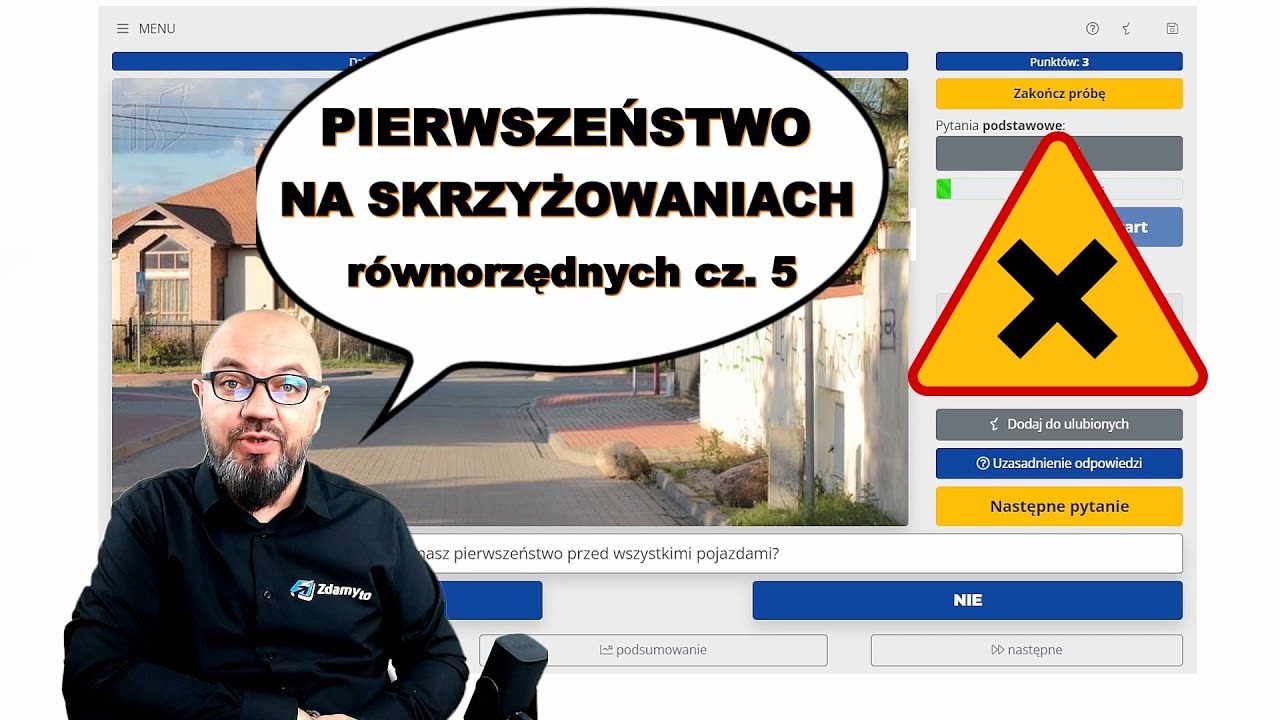 Zrozum pierwszeństwo na skrzyżowaniach równorzędnych cz. 5 . Testy Nowa Era Historia Klasa 5 Testy