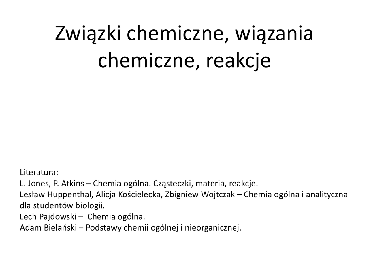 Związki chemiczne, wiązania chemiczne, reakcje - Docsity Wiązania Chemiczne Zadania 1 Liceum