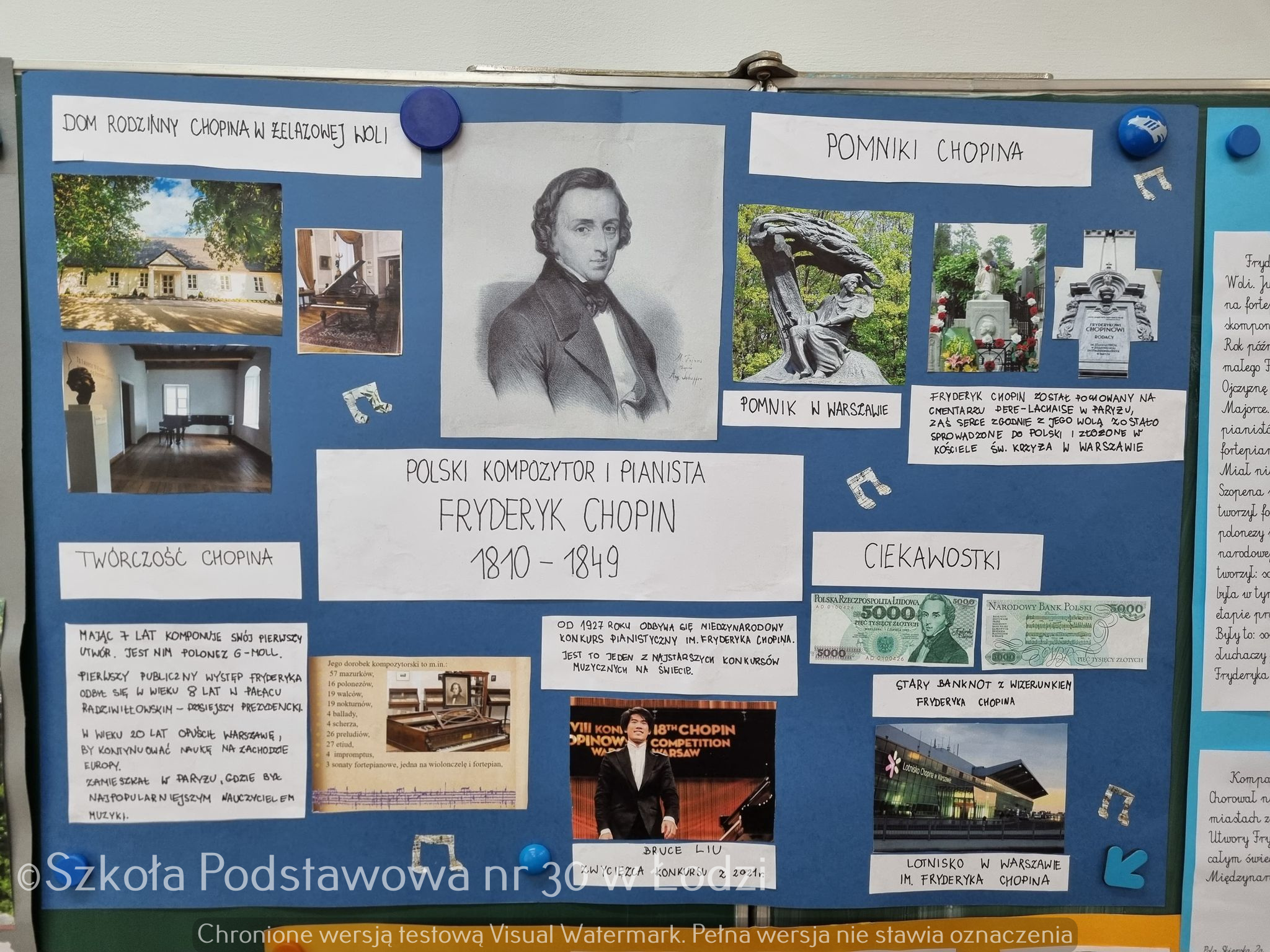 Fryderyk Chopin Plakat Do Szkoły