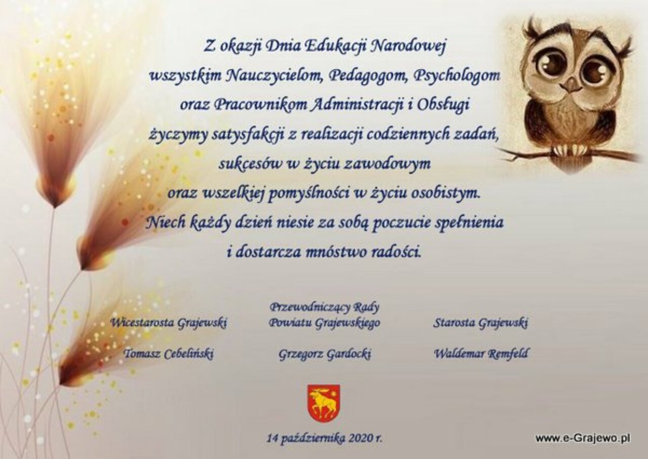 Życzenia na Dzień Nauczyciela - e-Grajewo.pl - Portal Internetowy Pożegnanie Nauczyciela Odchodzącego Na Emeryturę Przemówienie