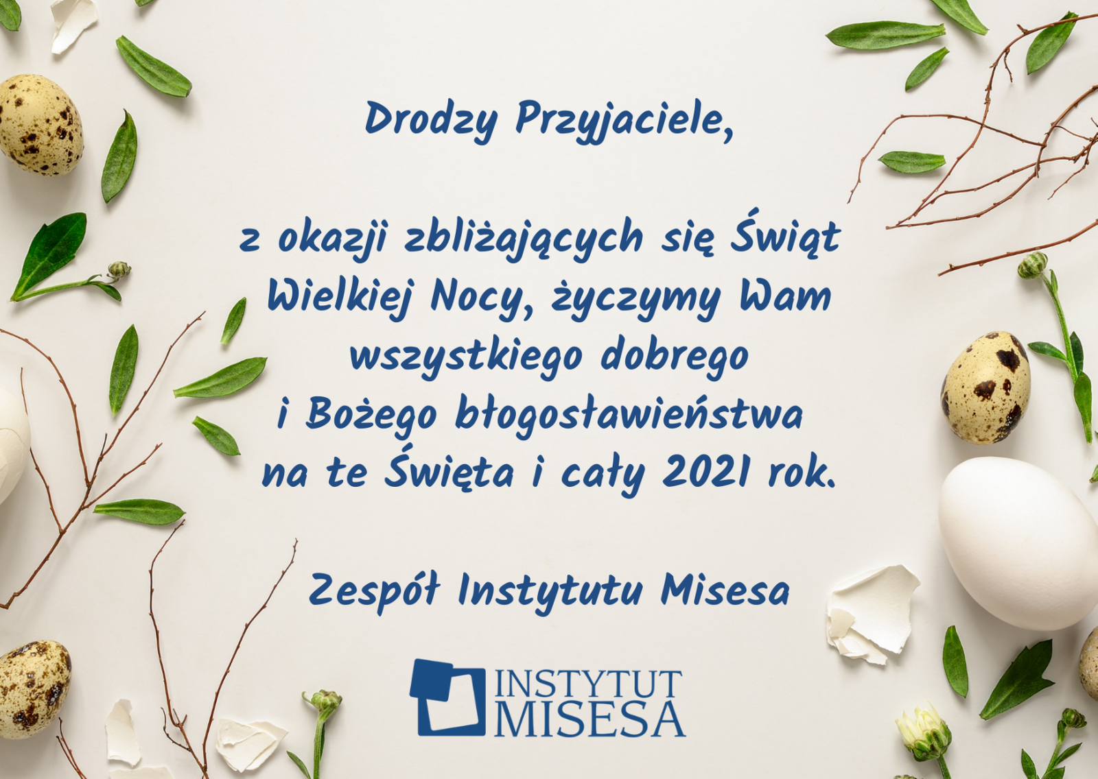 Życzenia na Święta Wielkiej Nocy od Prezesa Instytutu Misesa | Instytut Wierszyki Na Swieta Wielkiej Nocy